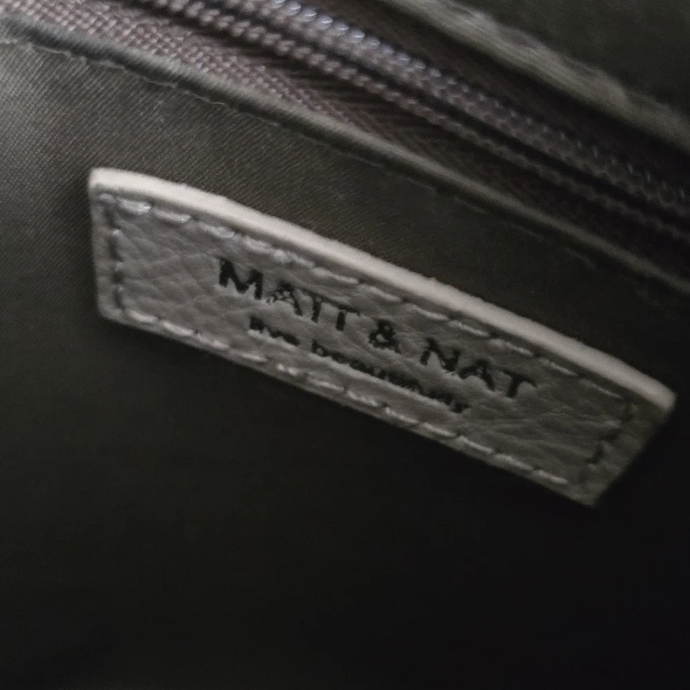 Matt and Nat Backpack Laptop bag Vegan Leather Gray